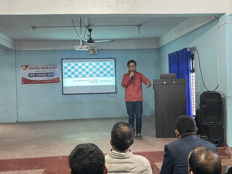 Interaction-about-The-Importance-of-Asking-Question-with-Mr.-Ujjwal-Prasai-4-Kakarvitta Multiple Campus