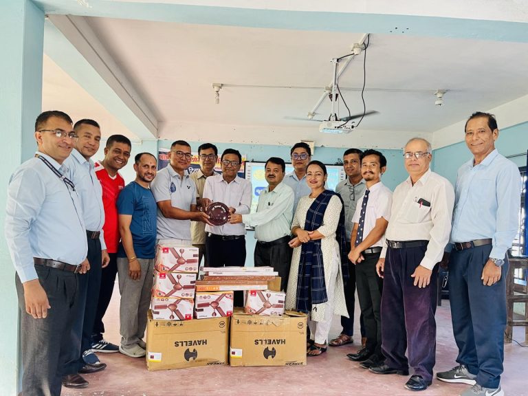 KMC Alumni donates 14 Ceiling Fans to Campus 2