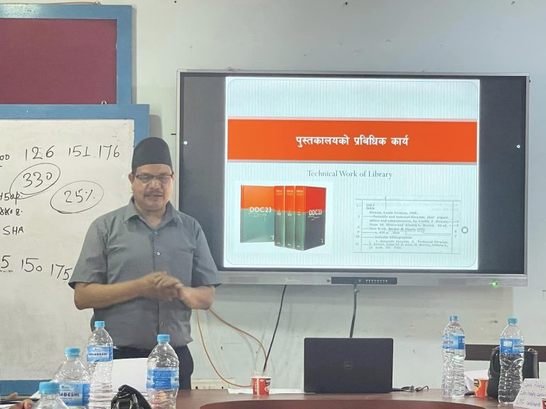 Participating in 3 Days Training on Library Management & Skills Development by NELTA Jhapa