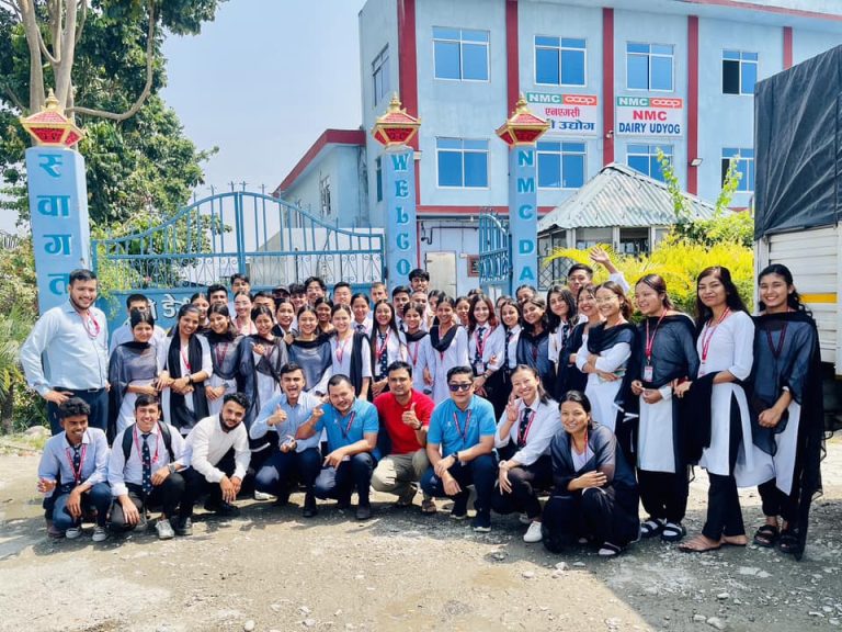 A Field Trip of BBS 1st Year to NMC Dairy 2081
