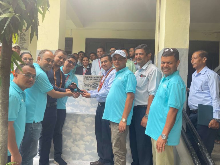 Water Filtration Plant handover by Rotary Kakarvitta