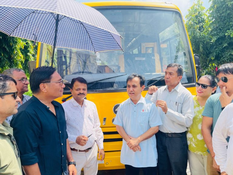 Kakarvitta Multiple Campus Receives New Bus under Nepal-India Development Partnership