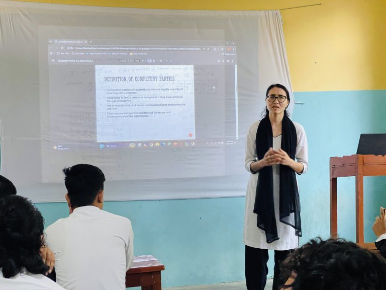 Practical Learning in Action: Business Law Class Presentation by BBS 3rd Year Students